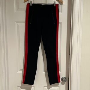 Rag & Bone Black Pants with Red Accents
